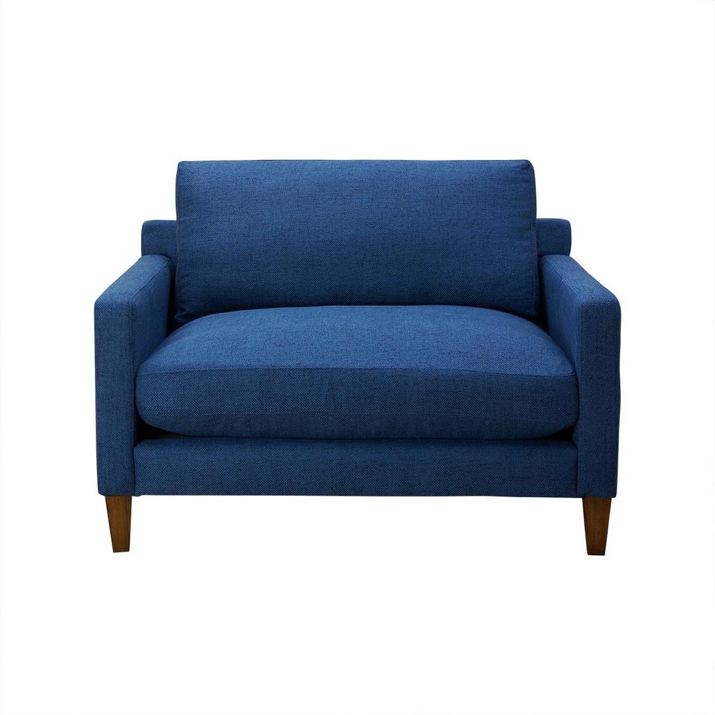Romo Large Oversized Lounge Chair - Blue Wudern