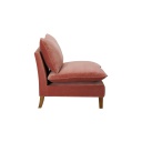 [BEA0121] Beaufort Modern Velvet Lounge Chair - Pastel Pink Wudern