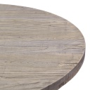 [TUV1300C-B] Tuve Large Round Wood Dining Table - Dark Stained Wudern