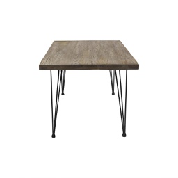 [BOS1659C-B] Bo Large Wood Dining Table - Dark Stain Wudern