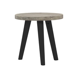 [ELS0450C-B] Elsa Small Round  Wood Side Table - Dark Stain Wudern